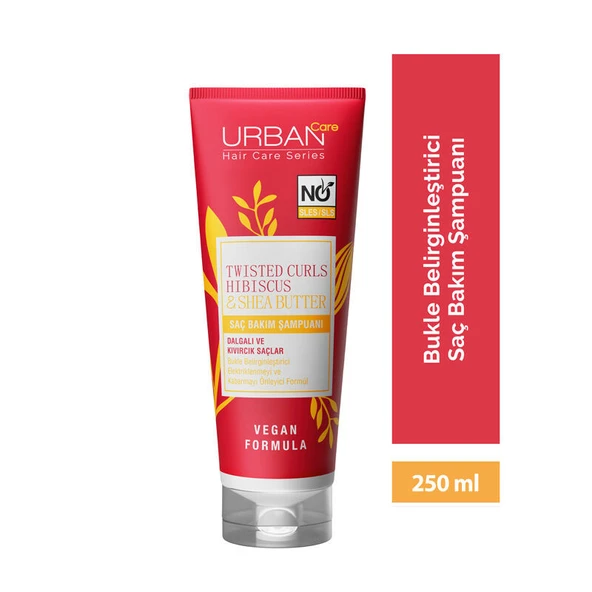 Urban Care Hibiscus ve Shea Yağı İçeren Bukle Belirginleştirici Saç Bakım Şampuanı 250 ml - Resim 3
