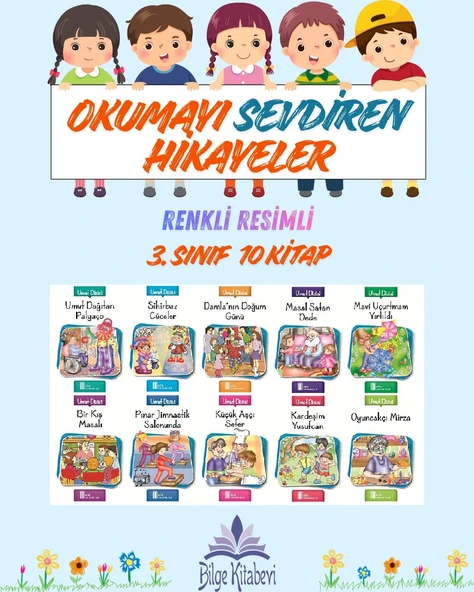 3.Sınıf Okumayı Sevdiren Renkli Resimli Hikayeler 10 - 10 Kitap ürün görseli 1