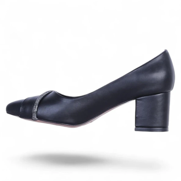 Ayakcenter Pıno3 Siyah Kadın 7Cm Topuklu Ayakkabı - Resim 3