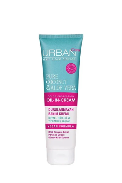 Urban Care Pure Coconut&aloe Vera Boyalı Saçlar Renk Koruyucu Durulanmayan Saç Kremi-150ml-vegan ürün görseli