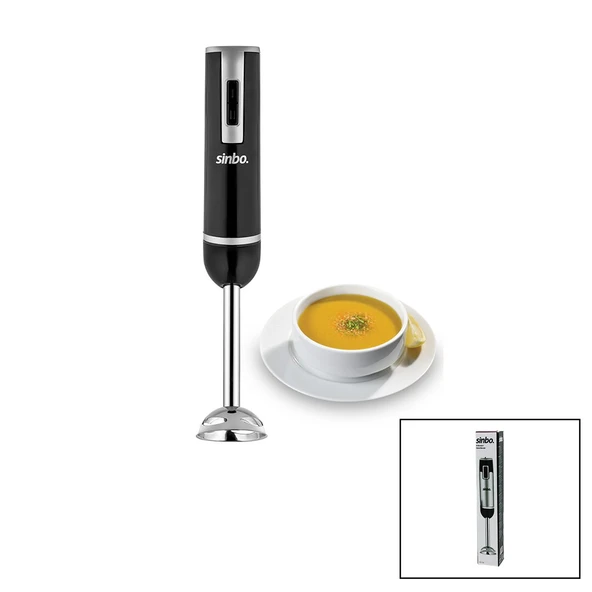 ÇELİK UÇLU ÇUBUK BLENDER 300W DC MOTOR= 2 KADEME HIZ AYRILIR GÖVDE ERGONOMİK TASARIM SHB-3180 (2818) ürün görseli