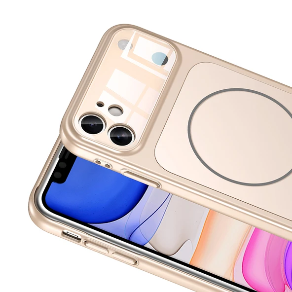 iPhone 11 Uyumlu İphone 17 Görünümlü Kılıf Kablosuz Şarj Özellikli Kamera Korumalı Formen Kapak - Resim 7
