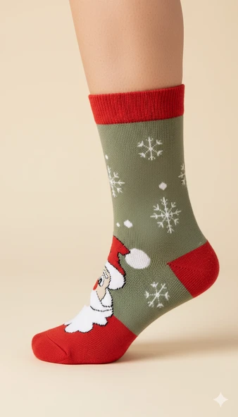 Kar Tanesi ve Noel Baba Çorap ürün görseli 1