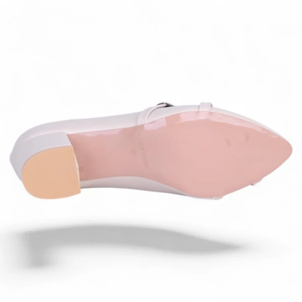 Ayakcenter Pıno5 Krem Kadın 7Cm Topuklu Ayakkabı - Resim 4