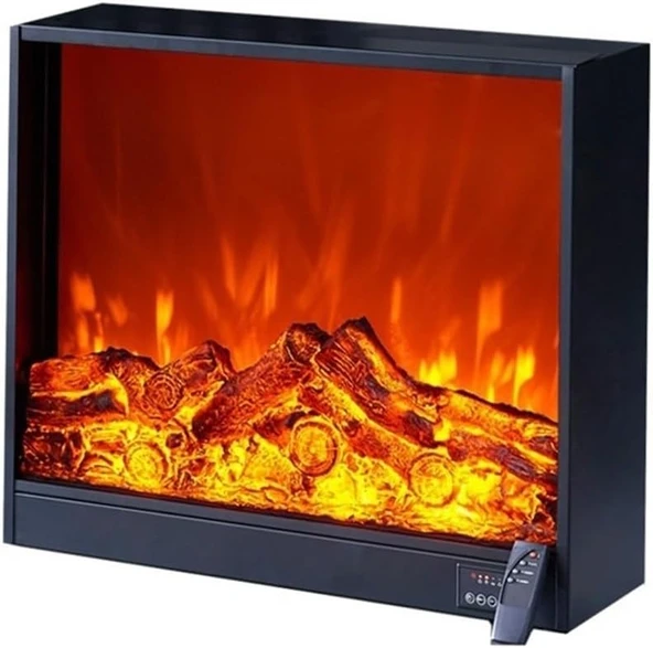 WANGHAI-666 Elektrikli Şömineler Elektrikli Şömine Ek Parçaları, Gömme Duvar Isıtıcısı, Ayarlanabilir Alev Etkisi, Düğme/Uzaktan Kumanda (L) ürün görseli