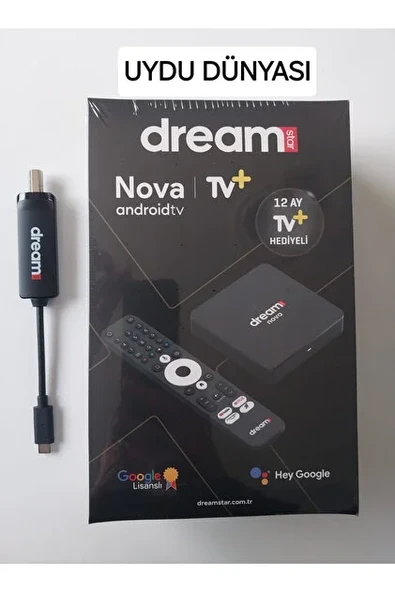 DREAMSTAR Nova 4K Google Lisanslı Android Tv Box + Dreamstar Type-C Dvbs Tuner ürün görseli 1