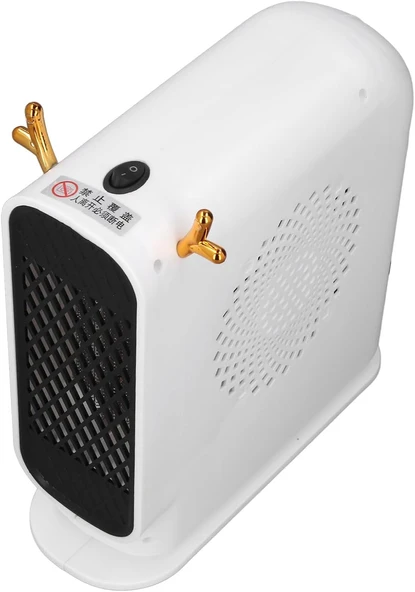 Taşınabilir Elektrik Alan Isıtıcı, Yatak Odası Için Yatak Odası Ofisi Için Hızlı Isıtma Verimli Işık Güvenli Masaüstü Isıtıcı (AB fiş 220v) - Resim 2