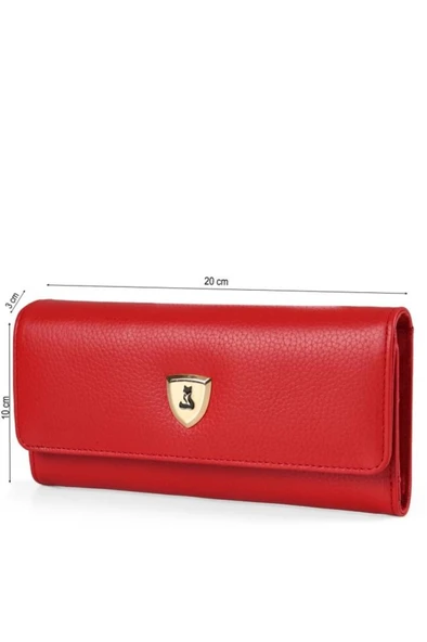 Alya Hakiki Deri Gold Detaylı Kadın Kartlık ve Cüzdan - Resim 6