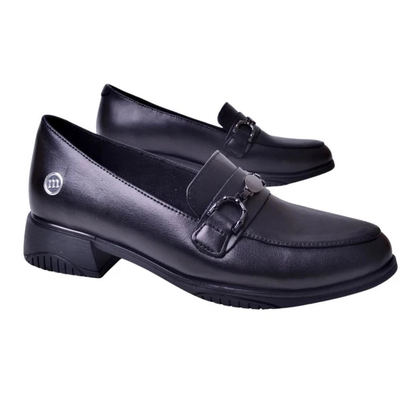 MAMMAMİA KISA TOPUK LOAFER KADIN DERİ AYAKKABI - Resim 2