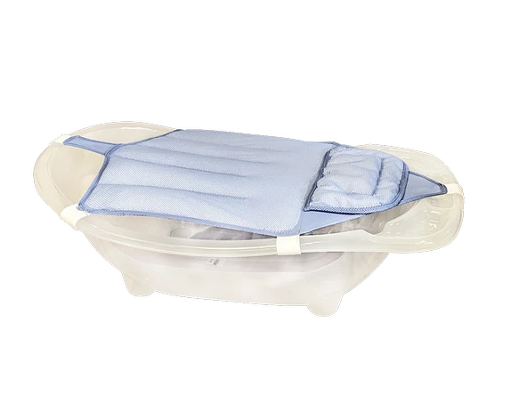 Sema Baby Köpüklü Kafa Destekli Bebek Banyo Filesi - Mavi ürün görseli 1