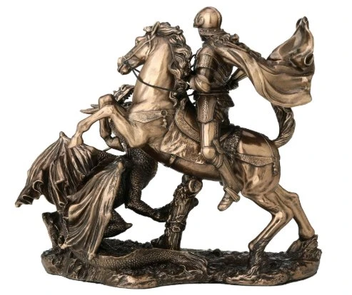 LUXXİ EJDERHA AVCISI SAVAŞÇI - OFİS HEDİYELİK MASAÜSTÜ DEKOROTİF ÜRÜNLER VE AKSESUARLAR - Resim 4