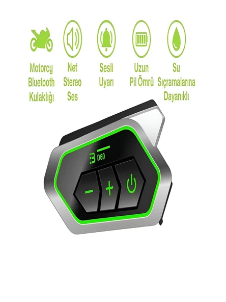 IPX8 Su Geçirmez RGB BT5.3 Motosiklet Kask Kulaklığı Yüksek Ses & İnterkom ürün görseli 1