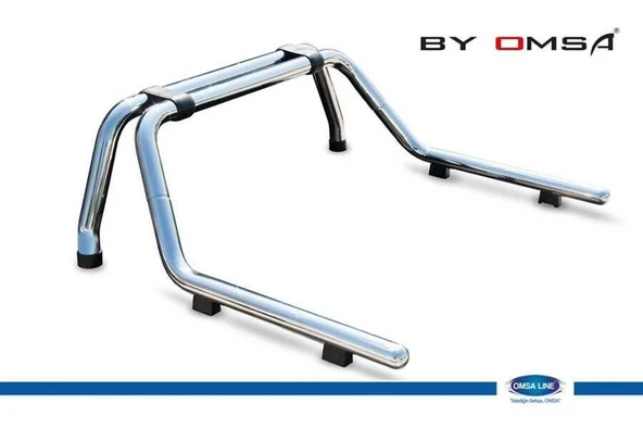 OMSA Nissan Navara Kobra Roll Bar Çap:76 Krom 2016 ve Sonrası ürün görseli 1