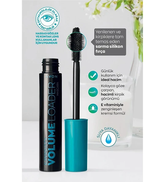 Color Trend Supershock Hacim Etkili Maskara BLACK - Resim 2