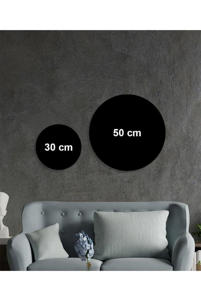 Besmele Yuvarlak Cam Tablo 4mm Dayanıklı Temperli Cam - Resim 4