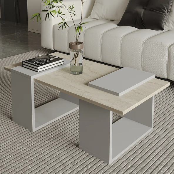 Matris Modern Orta Sehpa – Geometrik Tasarım ve Şık Detaylar ürün görseli