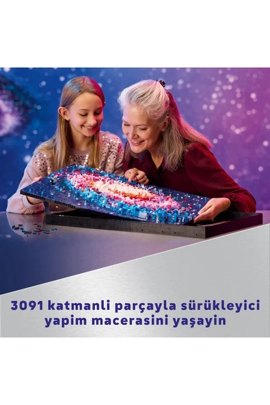 ® Art Samanyolu Galaksisi 31212 - Yetişkinler için Koleksiyonluk Tablo Modeli Yapım Seti (3091P) - Resim 7