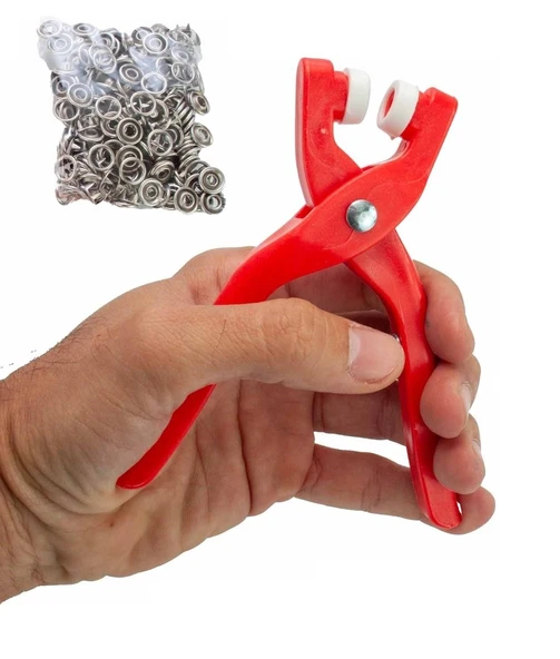 Yuvarlak Halkalı Kuş Gözü Pensesi 9.5 Mm - Bebek Elbise Çıtçıt Montaj Seti 100Lü ürün görseli