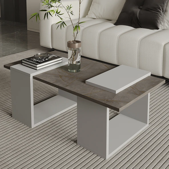 Matris Modern Orta Sehpa – Geometrik Tasarım ve Şık Detaylar ürün görseli