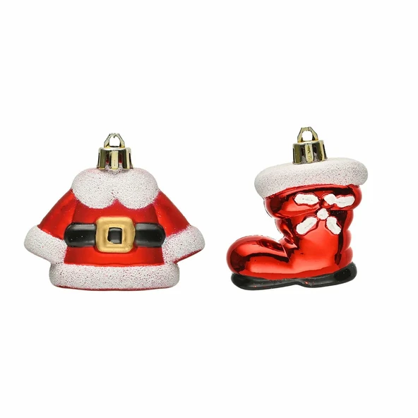 Asılabilir Yılbaşı Yeniyıl Ağacı Süsü Noel Baba Kıyafetleri Christmas New Year Santa Clothes Ornaments - Resim 5