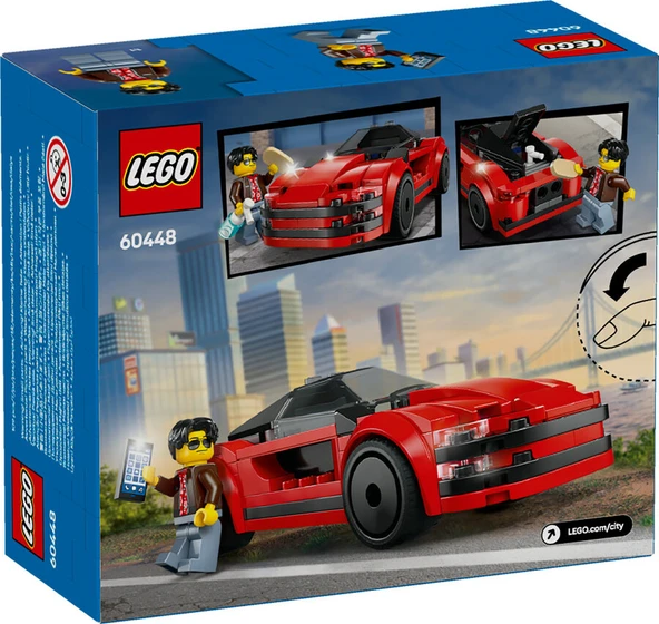 LEGO-60448 City Kırmızı Spor Araba - Resim 2