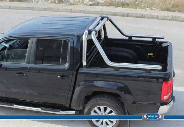OMSA Nissan Navara Kobra Roll Bar Çap:76 Krom 2016 ve Sonrası - Resim 2