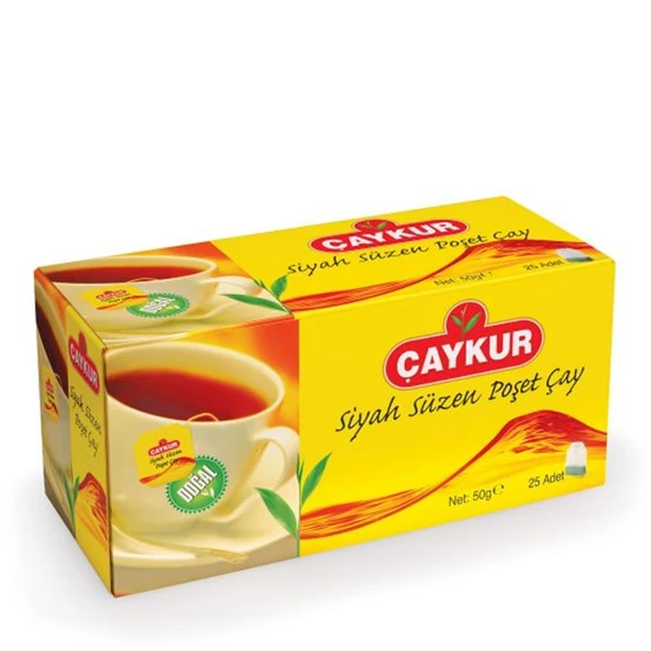 Çaykur Siyah Süzen Poşet Çay 2 gr 25 Adet (Net 50gr) ürün görseli 1