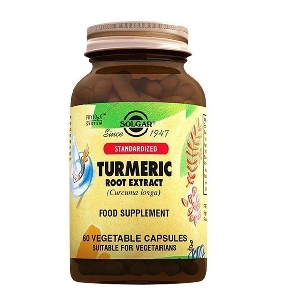 Solgar Turmeric Root Extract 60 Kapsül ürün görseli