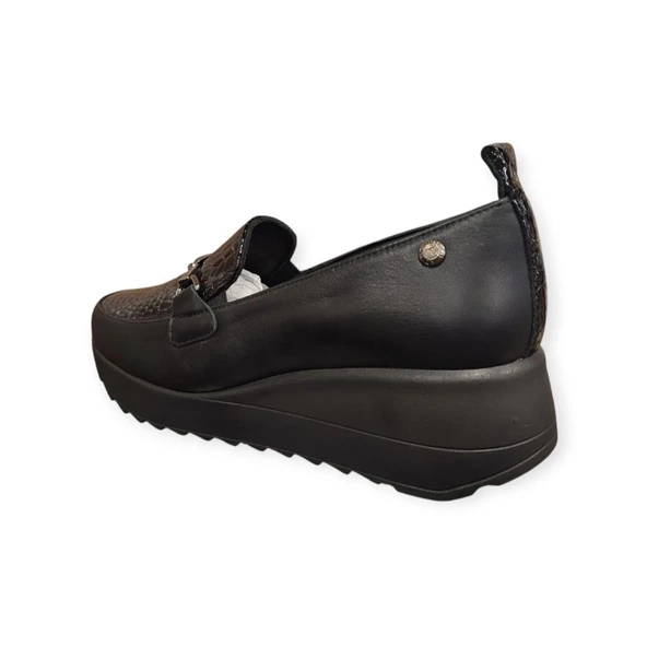 MAMMAMİA D25KA-3565 DOLGU TABAN DERİ KADIN AYAKKABI - Resim 11