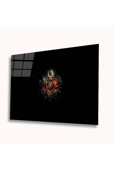 Tuğralı Cam Tablo 4mm Dayanıklı Temperli Cam ürün görseli