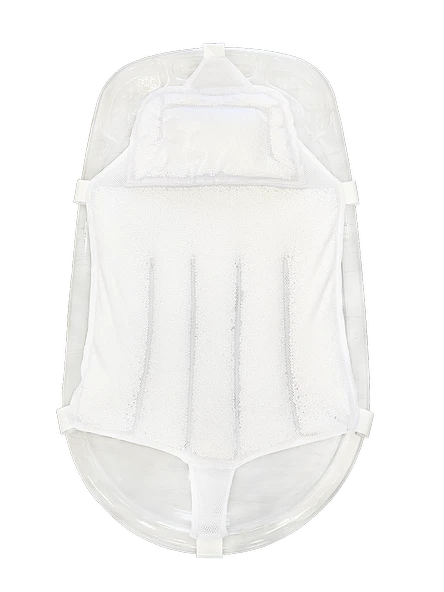 Sema Baby Köpüklü Kafa Destekli Bebek Banyo Filesi - Beyaz - Resim 2