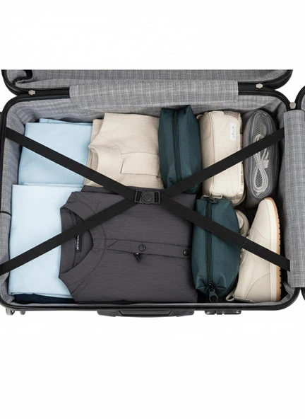 Yefa Valiz Yefa Dayanıklı Unisex 4 Tekerlekli 3'lü Set Plastik Valiz Seti - Resim 4