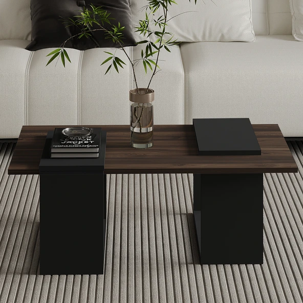 Matris Modern Orta Sehpa – Geometrik Tasarım ve Şık Detaylar - Resim 2