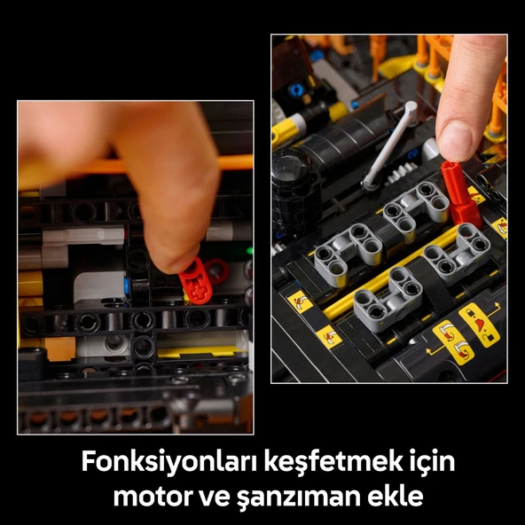 ® Technic Volvo EC500 Hybrid Ekskavatör 42215 – Yetişkinler Için Motorlu ve Fonksiyonel Inşaat Aracı Model Yapım Seti (2359P) - Resim 7
