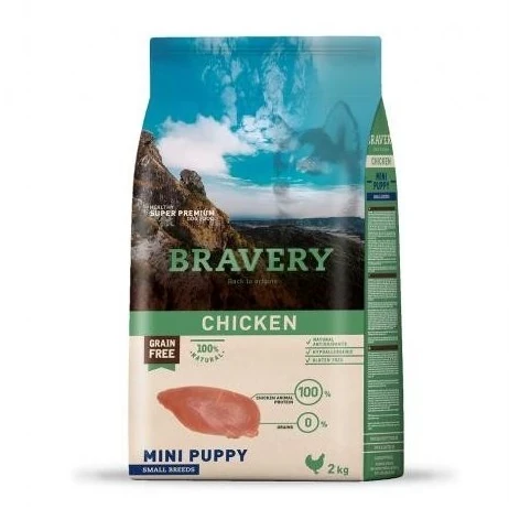 Bravery Puppy Tavuklu 2 Kg Mini Yavru Kuru Köpek Maması ürün görseli 1