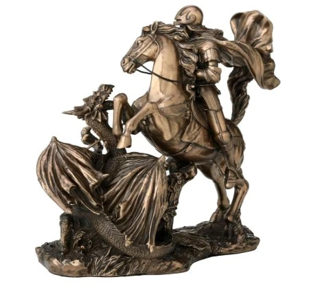 LUXXİ EJDERHA AVCISI SAVAŞÇI - OFİS HEDİYELİK MASAÜSTÜ DEKOROTİF ÜRÜNLER VE AKSESUARLAR - Resim 3