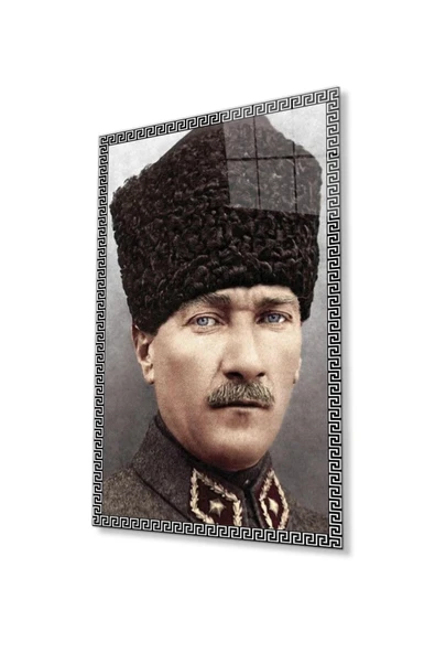 Atatürk Cam Tablo 4mm Dayanıklı Temperli Cam, Atatürk Glass Wall Art ürün görseli