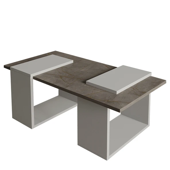 Matris Modern Orta Sehpa – Geometrik Tasarım ve Şık Detaylar - Resim 4