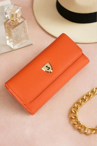 Alya Hakiki Deri Gold Detaylı Kadın Kartlık ve Cüzdan ürün görseli