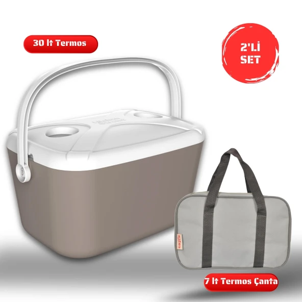 Buzluk Termos  Set-30 Lt Buzzy Buzluk Termos (1178 Cooler Box)+7 lt İzolasyonlu Çanta ürün görseli