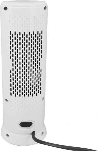 Masaüstü Alan Isıtıcı, 500-1000W Mini Isıtıcı Beyaz Sessiz 2 Dişli Güvenlik Yatak Odası Yurt (AB fiş 220v) - Resim 3