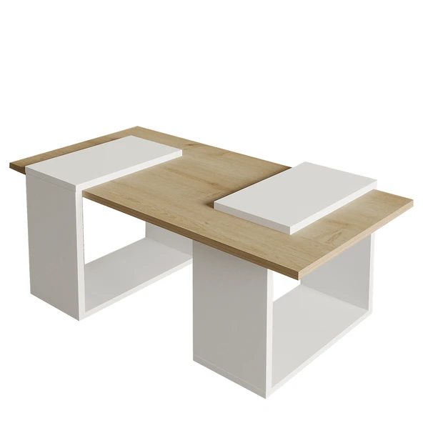 Matris Modern Orta Sehpa – Geometrik Tasarım ve Şık Detaylar - Resim 4