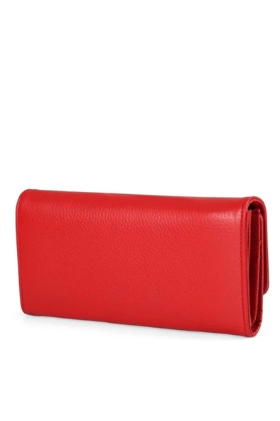 Alya Hakiki Deri Gold Detaylı Kadın Kartlık ve Cüzdan - Resim 3