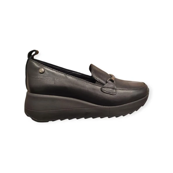 MAMMAMİA D25KA-3565 DOLGU TABAN DERİ KADIN AYAKKABI - Resim 3