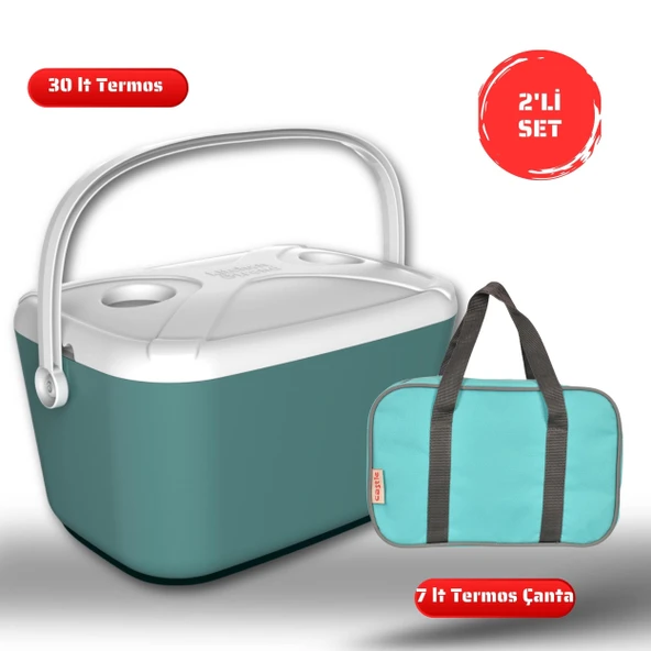 Buzluk Termos  Set-30 Lt Buzzy Buzluk Termos (1178 Cooler Box)+7 lt İzolasyonlu Çanta ürün görseli