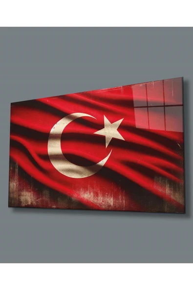 Milli Görkem Cam Tablo Hediyelik Büyük Tablo Ev Ofis Dekoru ürün görseli