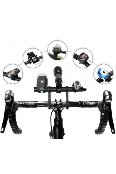Çift Braketli Gidon Ek Bar Gidon Çoğaltıcı Bisiklet Gidon Aksesuar Uzatma Aparatı ürün görseli 1