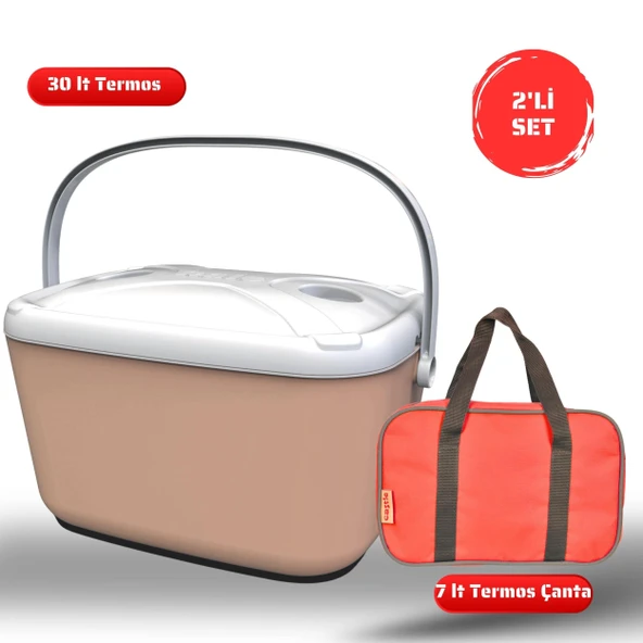 Buzluk Termos  Set-30 Lt Buzzy Buzluk Termos (1178 Cooler Box)+7 lt İzolasyonlu Çanta ürün görseli