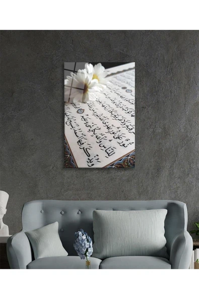 Kuran Ayet Cam Tablo 4mm Dayanıklı Temperli Cam - Resim 2