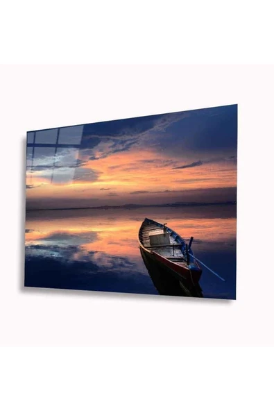 Kayık Cam Tablo 4mm Dayanıklı Temperli Cam ürün görseli